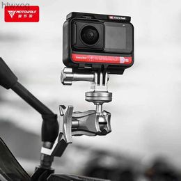 Sports Action Video Cameras Motorcycle Outdoor Riding Recorder Bracket Motobike Camera Sports DV Camera Bracket Aluminum Alloy Bracket YQ240119