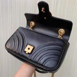 Double Home Love Chain Bag Mini Wine God Genuine Leather Saddle One Shoulder Women'scode 7889