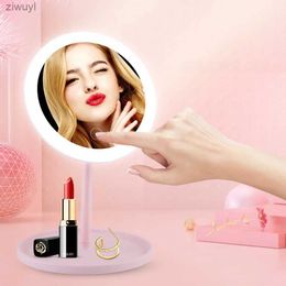 2PCS Mirrors Light up your beauty routine LED cosmetic mirror with dimmable rotating and memory functions - USB cosmetic mirror with monoch