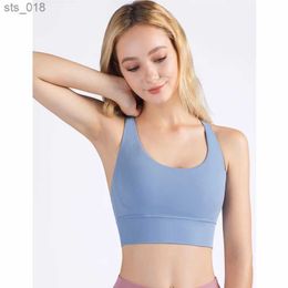 Yoga Outfit Vnazvnasi 2023 New Fabric Nylon Breathable Women Yoga Tops Bra Solid Color And Sexy Sports Wear Outdoor Exercise ClothesH24119