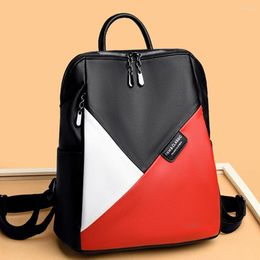 School Bags Fashion 2024 Women Backpacks Leather Rucksack Female Book Bag Shoulder For Teenage Girls Outdoor Travel