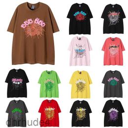 Mens Womens Designer t Shirts Sp5der Letter Printed Fashion Black Pink T-shirt Spider 555555 Cotton Casual Top Tees BNJL CPCH