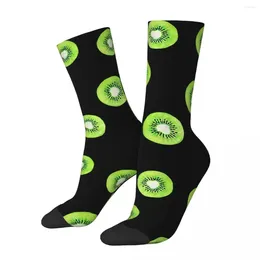 Men's Socks Kiwis On Black Harajuku Super Soft Stockings All Season Long Accessories For Unisex Christmas Gifts