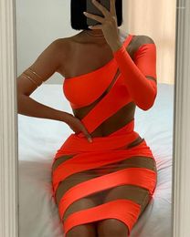 Work Dresses STYLISH LADY Hollow Out 2 Piece Set Women One Shoulder Bodysuits And Mini Skirts Suits 2024 Summer Sexy Club Party Outfits