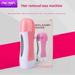 Epilators ANGNYA Pro Single Handheld Pink Depilatory Wax Hair Removal Machine with US Plug Portable Epilator Roll On Depilatory Heater YQ240119