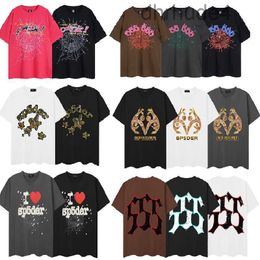 Mens t Shirt Designer Shirts Women Sp5der Men Spider 555555 Foam Print Web Pullover S-xl 3CBF ARVN P1PK