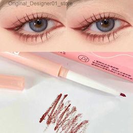Eyeliner Red Black Brown Eyeliner Gel Pencil Waterproof Ultra-thine Soft Easy Wear High Pigment Eyeliner Pen Lasting Eyes Makeup Cosmetic Q240119