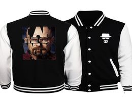 Whole 2017 Spring Breaking Bad Heisenberg Baseball Jackets Men Fashion Hoodies Brand Clothing Men Coat Plus Size S58752531