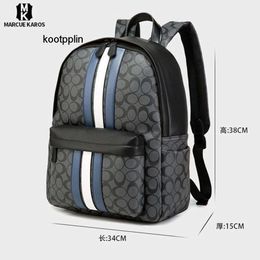 men 2024Coa ch designer backpack men back pack Leather backpack for men large capacity commuting backpack fashionable waterproof backpack Coa backpack UFHU