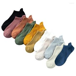 Men's Socks 5 Pairs Cotton Short Men Sock Crew Ankle High Quality Summer Breathable Compression Casual Women Fashion Low-Cut For Male