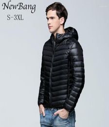 Whole 2017 Casual Men Ultralight Down Jacket Men039s Warm Jackets With A Hood Outdoors Lightweight Coat Feather Puffer Par5021456