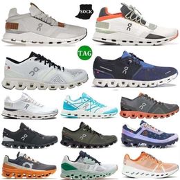 on shoes running x3 5 womens mens Cloudnova sneakers black Neon white eclipse rose eclipse iron leaf demin ruby silver orange low fashion rain