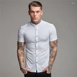 Men's T Shirts Summer Shirt Brand Mens Short Cool Casual Fashion Breathable Fitness Clothing Cotton Tops Sleeve Sports S