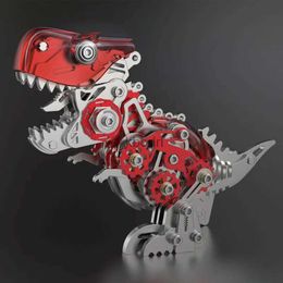 Craft Tools Steel MOKR 3D DIY Metal Puzzle Tyrannosaurus Triceratops Brachiosaurus Gift And Toys Puzzle For Kids Adults Learning Education YQ240119