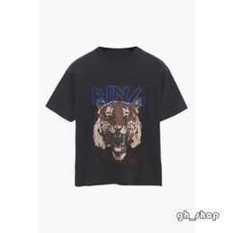 Anine 24SS Bing Tasarımcı T Shirt Anines T Shirt Moda İnce Klasik Stil Ön ve Arka Baskılı İngilizce Mektup Tee Pamuk Gündelik Çok Yönlü Kadınlar Yuvarlak Boyun 900