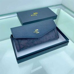 Wallets Outlets 2023 New Camellia Flower Long Women's 30% Discount Wallet Handheld Bag and Box Luxury 1289