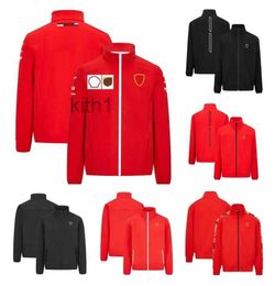 Apparel F1 Jacket Formula 1 Team Racing Suit Autum Winter Men Zip Up Hoodie Outdoor Sports Warm Sweater Casual Jacket Plus Size Custom TGJ4