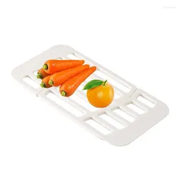 Kitchen Storage Drain Rack Multifunctional Sink Dish For Fruits Heavy-Duty Adjustable Drainer Tray