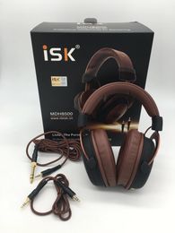 Headphones ISK MDH8500 Genuine Headphone HIFI Stereo Fully Enclosed Dynamic Earphone Professional Studio Monitor Headphones Hifi DJ Headset