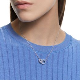 Swarovskis Necklace Designer Luxury Fashion Women Original Quality Necklaces Light Stone Ring Interlocking Double Colour Transit Bead Swan Element Collar Chain 90