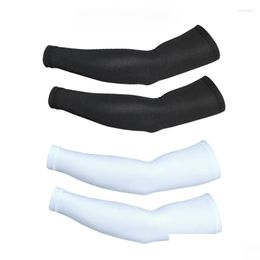 Elbow & Knee Pads Knee Pads Sports Arm Compression Sleeves Basketball Cycling Warmer Summer Running Uv Protection Volleyball Sunsn Dri Dho4Z