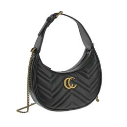 Women's Handbag Underarm Bag Crescent Moon Handbags Designer Women Letters Shoulder Bags Aphrodite Hobo Chain Purse 80% off outlets slae