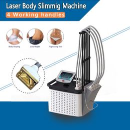 Lose Weight 4 Handles Non-invasive Wavelength 1060nm Diode Laser Body Slimming Machine Increase muscle educe fat Skin tightening