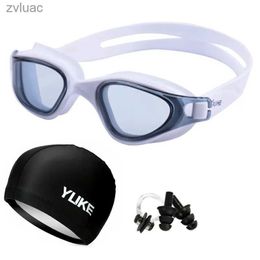 Diving Accessories Professional Adults Swimming Goggles Anti-fog Silicone Swim Pool Glasses for Men Women Kids Waterproof Swim Eyewear YQ240119