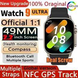 Smart Watches 2023 Newest IWO Ultra 9 Gen 2 Smart Watch Men 49mm 2.2 inch HD Screen GPS NFC Waterproof Smartwatch Sports Fitness Watch PK HW8