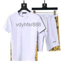 Hot Designer Tracksuits Men's Pure Cotton Luxury High Quality Summer Men Sports Suit Chintz Sportswear Mens Sweat Suits Wear Free Delivery HQZU