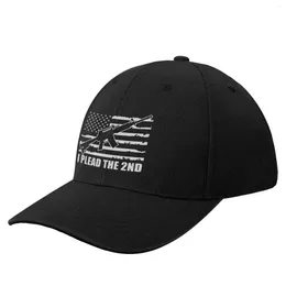 Ball Caps I Plead The 2nd Amendment T-Shirt Shirt Gun Rights AR-15 Flag 2A USA American F Baseball Cap