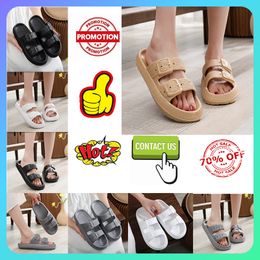 Designer Casual Slides Slippers Men Woman Light weight wear resistant anti breathable Leather soft soles sandals Flat Beach Slipper Size 36-45
