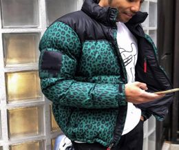 FashionSPMTHF Jointed Grey Green Yellow Leopard Down Jacket Retro High Street Fashion Men And Women Couples Warm High Quality Ja5984087