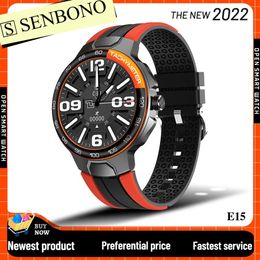 Watches SENBONO Smart Watch Men IP68 Waterproof Custom Watch Face GPS Track Motion Heart Rate Monitor 24 Sports Modes Smartwatch Women