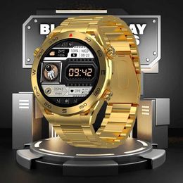 Smart Watches LIGE Smartwatch 2023 Smart Watches for Men Women Luxury Watch Bluetooth Call Fitness Watch Full Touch HD Color Screen Golden