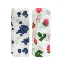 Blankets 2pcs Baby Blanket Bamboo Cotton Muslin Swaddles For Borns Bath Towel Kids Stroller Bedding Wrap Products
