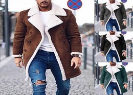 Men039s Wool Blends Arrival Creative Fashion Men Trench Coat Warm Thicken Jacket Woolen Peacoat Long Overcoat Tops Faux Cashm8468998