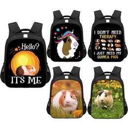 Bags Cute Guinea Pig Print Backpack for 318 Years Old Teenager Children Student School Bags Laptop Kindergarten Shoulder Bag Gift