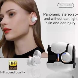 Headphones New Upgraded Fifth Generation Ear Clip Wireless Bluetooth Headset High Quality Bluetooth Bone Conduction Earphones Headset Gamer