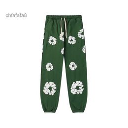 Flare Sweatpants Hoody Men Women Hoodie Flower Puff Printed Distressed Sweatshirt Cotton Wreath Sweatpant High Street Loose Pants for Mens Size xl 8vgm OSVK