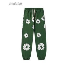 Mens Hoodie Demin Tears Autumn Designer Man Trousers Clothes Sweat Suit Sweatpants Sweatsuits Green Red Black Hoodies Hoody Floral 512 DCWZ