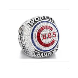 Cluster Rings Chicago World Series Baseball Team Championship Ring Rizzo Bryant Baez Sport Souvenir Men Fan Gift 2022 2023 Wholesale Dhp1B