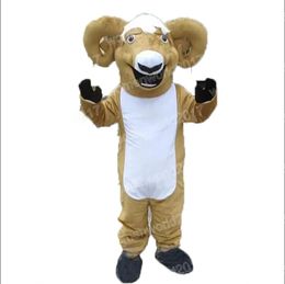 Goat Mascot Costume Simulation Cartoon Character Outfits Suit Adults Size Outfit Unisex Birthday Christmas Carnival Fancy Dress