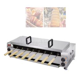 220V 110V Chimney Cake Oven Roll Grill Machine Stainless Steel Bread Roll Ice Cream Cone Kurtos Kalacs Waffle Maker