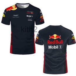 2022f1 Formula One Racing Suit Short-sleeved T-shirt 1 New F1 Team Uniforms Short Sleeve Custom Racer Same Style Car Fans Oversized Polo Ss07 C1K1