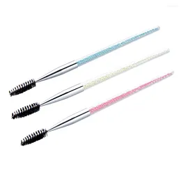 Makeup Brushes 3pcs Portable Eyelash Artificial Brush Comb Supplies Eyebrow (Random Color)