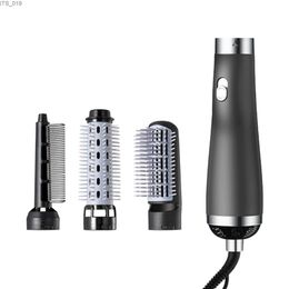 Hair Dryers 3in1 Ionic Hair Dryer Brush Volumizer Hot Air Brush 3 Modes Hair Straightener Comb Curler Hairdryer Brush For All Hair Types