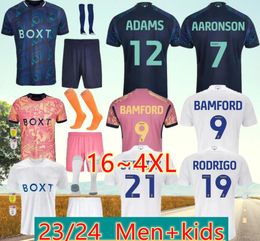 4XL HOME BAMFORD Llorente Leeds Unitedes soccer jerseys Aaronson 2023 2024 third Adams XXXL HARRISON JAMES Men Kids Home Away orange football shirt