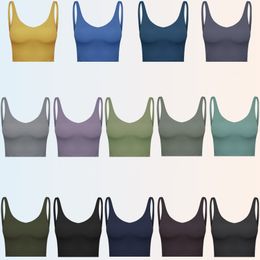 LL Women's Yoga best-selling fitness bra without steel rings butter soft women's sports vest gym cut yoga vest beauty back shockproof