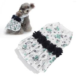 Dog Apparel Lace Dress For Small Flowers Fashion Party Birthday Puppy Wedding Cute Costume Clothes Pet Cats Dogs